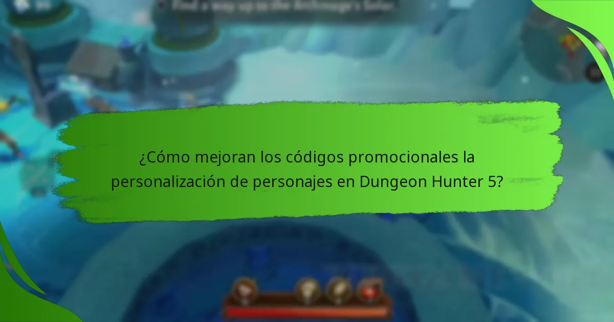 ¿Cómo mejoran los códigos promocionales la personalización de personajes en Dungeon Hunter 5?