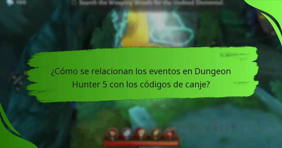 ¿Cómo se relacionan los eventos en Dungeon Hunter 5 con los códigos de canje?