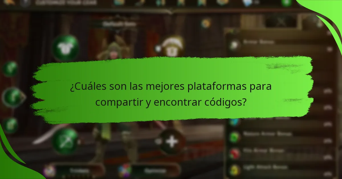 ¿Cuáles son las mejores plataformas para compartir y encontrar códigos?