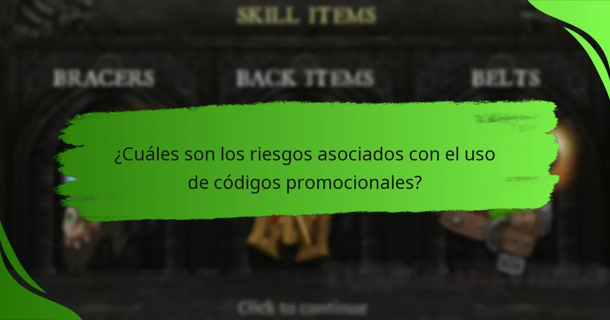 ¿Cuáles son los riesgos asociados con el uso de códigos promocionales?