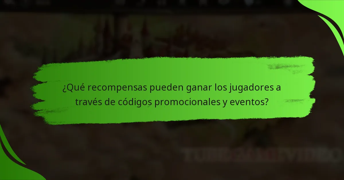 ¿Qué recompensas pueden ganar los jugadores a través de códigos promocionales y eventos?